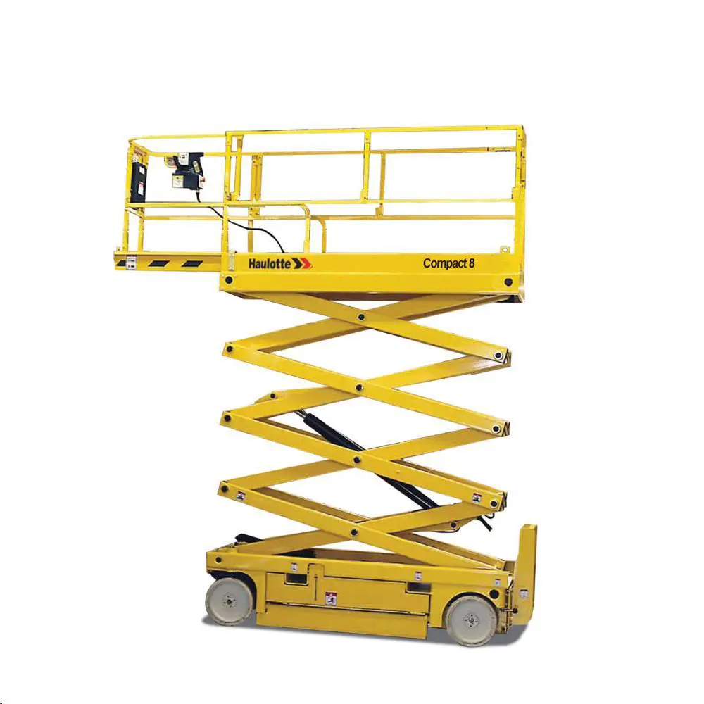 Electric scissor lift (battery, 2 WD), 8m